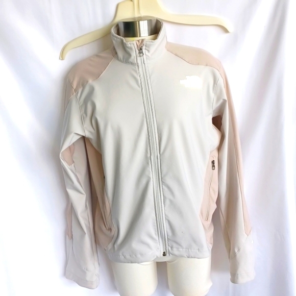 Womens The North Face White/cream Apex Soft Shell Jacket Sz M, 21" PTP, 25"L - Picture 1 of 8